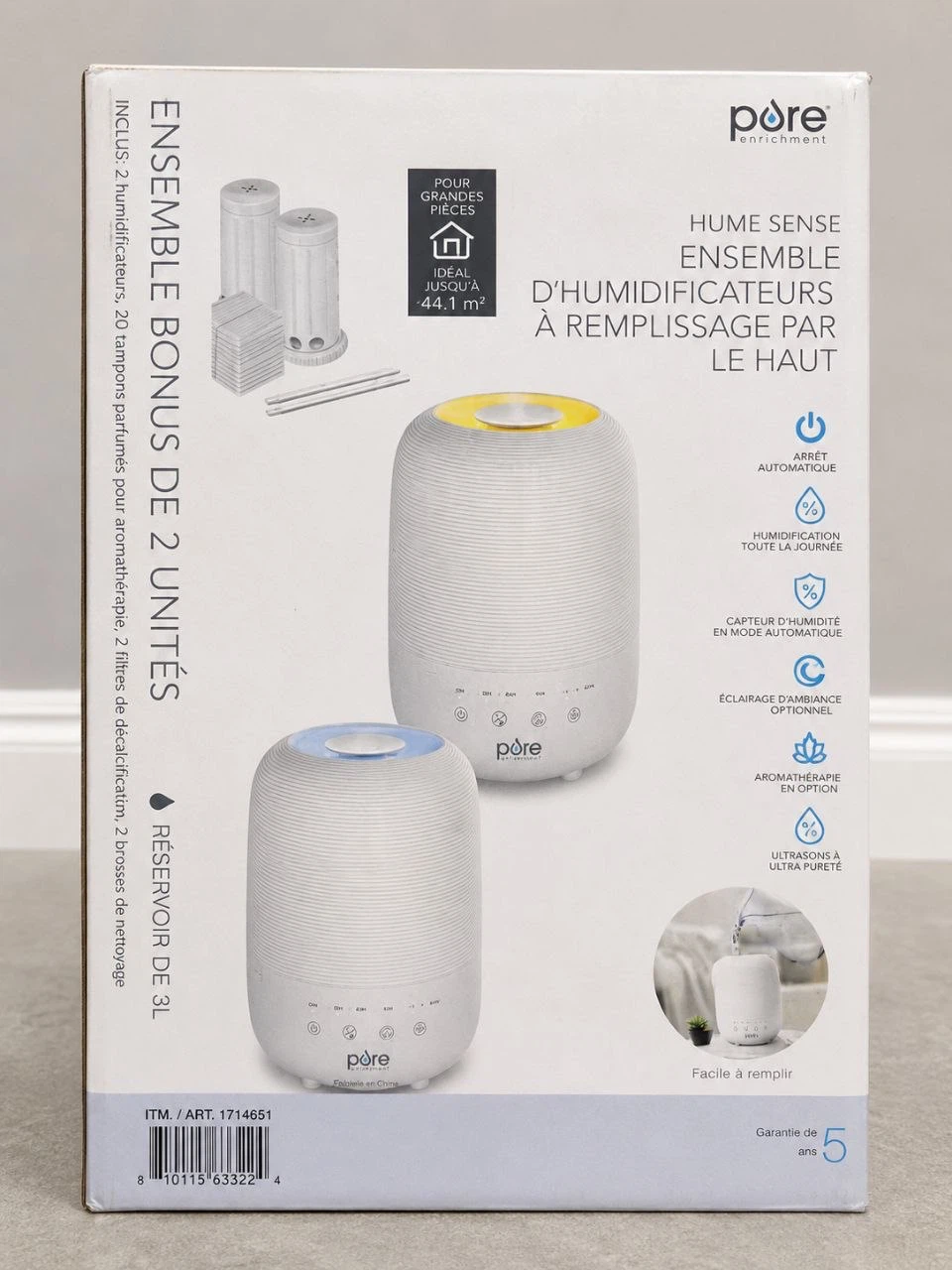 Pôre Enrichment Humidifier Set Bundle 2 Pack, 3L