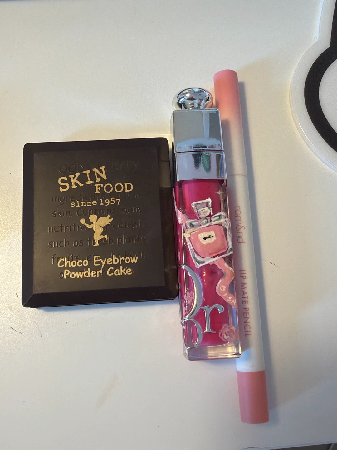 Dior Lip Oil & Romand Lip Pencil and brow set