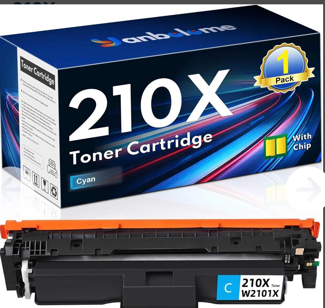 Janbulome 210X Cyan Toner Cartridge for Xerox Color Pro MFP Ser