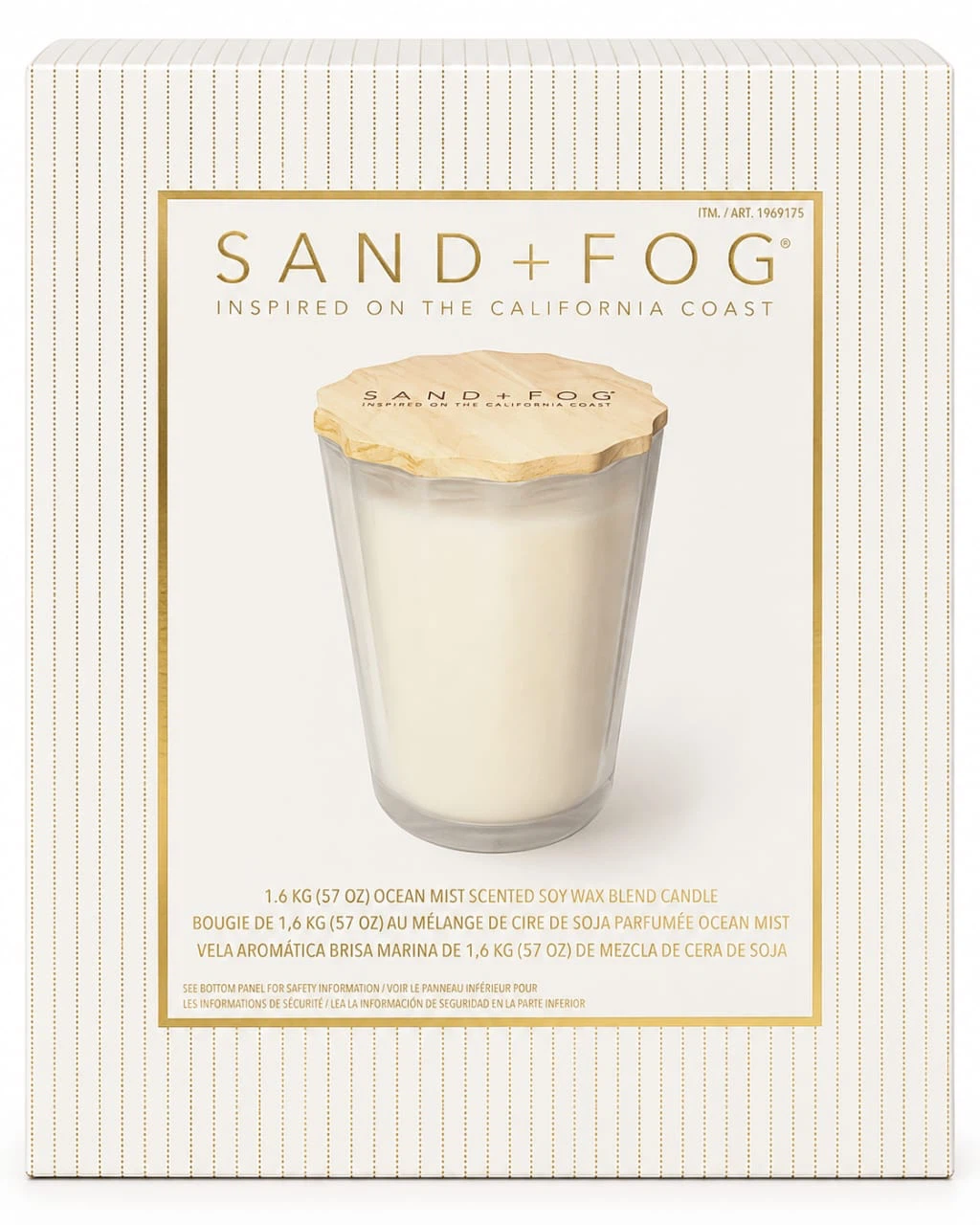 Sand + Fog Ocean Mist Scented Soy Wax Blend Candle 57oz