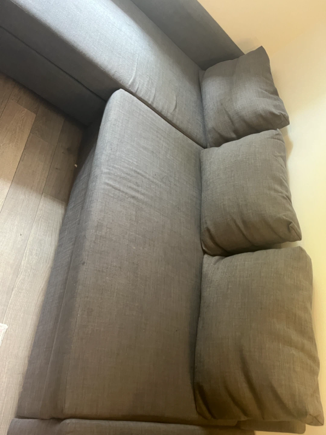 Dark Grey Sectional Pull Out Sofa cum Bed - photo 2
