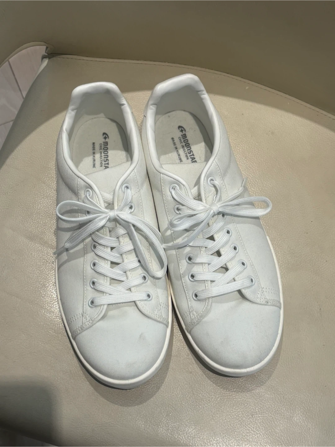 Moonstar CHIC INJECTION RALY VUL white sneakers 6M/27cm w Box