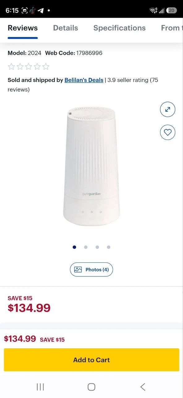 Pure Guardian Air Purifier - photo 2
