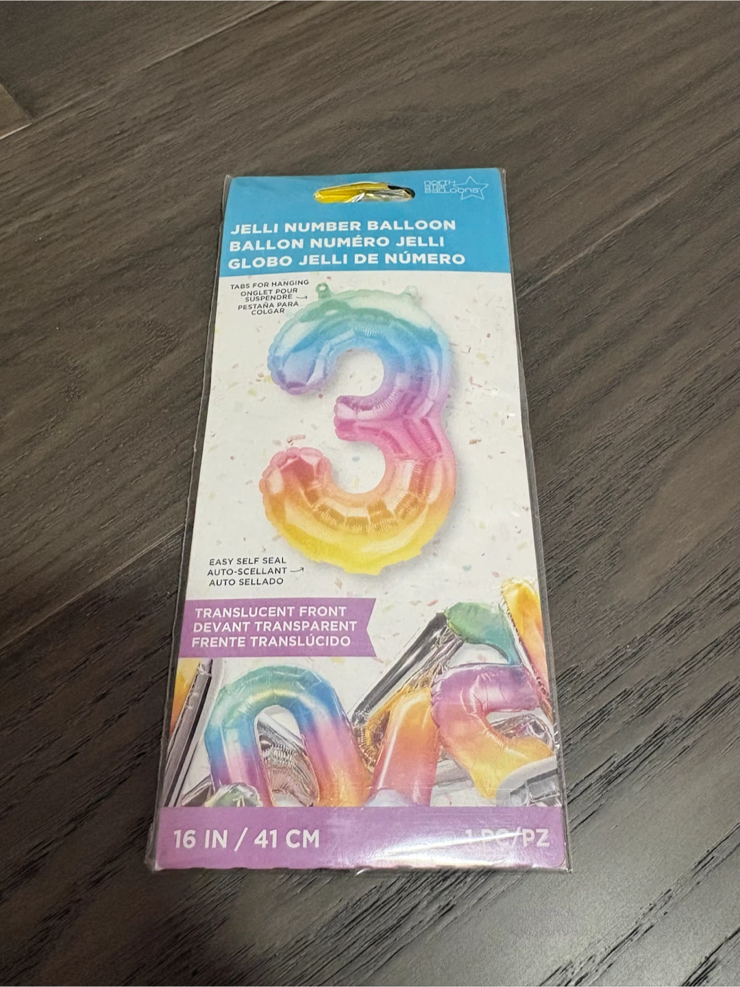 Number 3 Balloon - 16 Inch