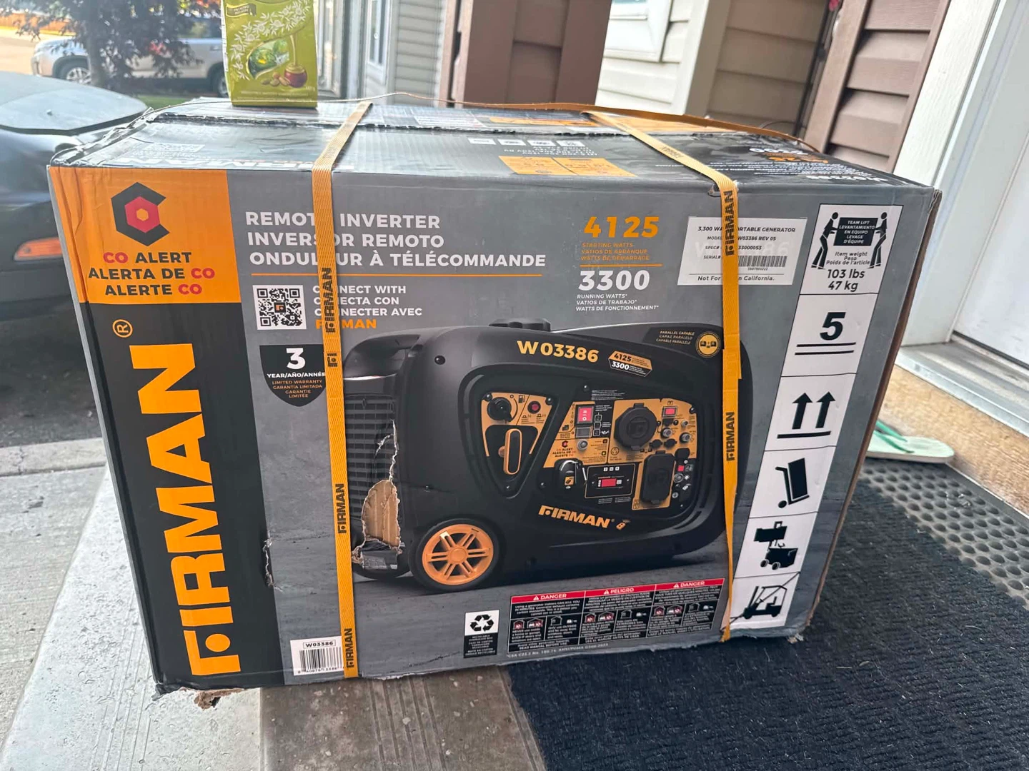 Firman 4125 Starting Watts Portable Generator