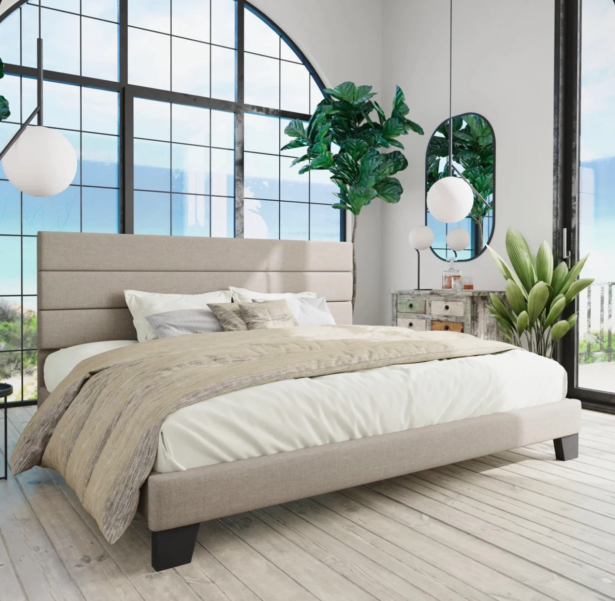 Latitude Run Elison Platform Bed King Size