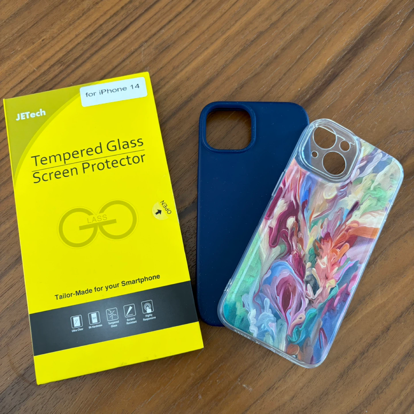 Two iPhone 14 Cases + Two Tempered Glass Screen Protector