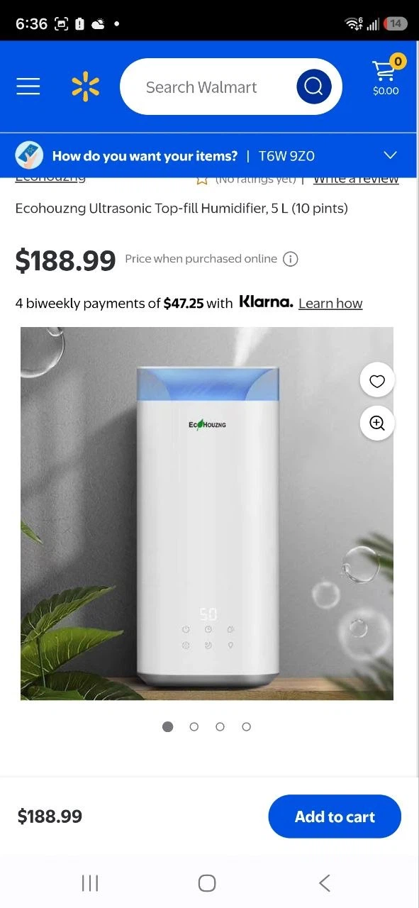 Ecohouzng Ultrasonic Cool Mist Humidifier