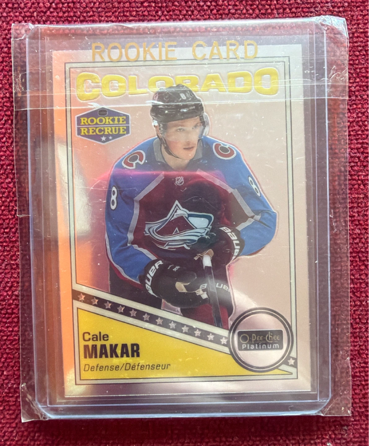 2019-20 O-Pee-Chee Platinum Cale Makar Rookie Card R-84