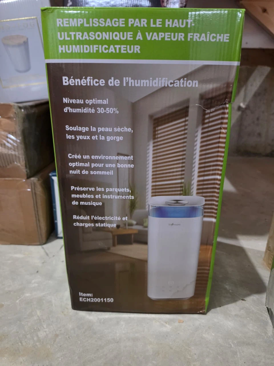 Ecohouzng Ultrasonic Cool Mist Humidifier 5L - photo 2