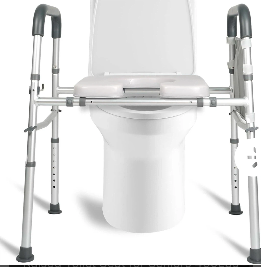 Adjustable Toilet Safety Frame with Padded Seat