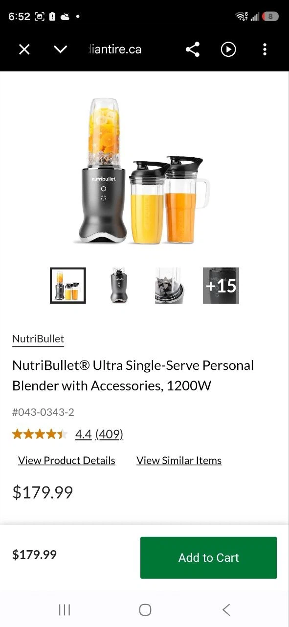 NutriBullet Ultra Single-Serve Personal Blender with Accessories - photo 2