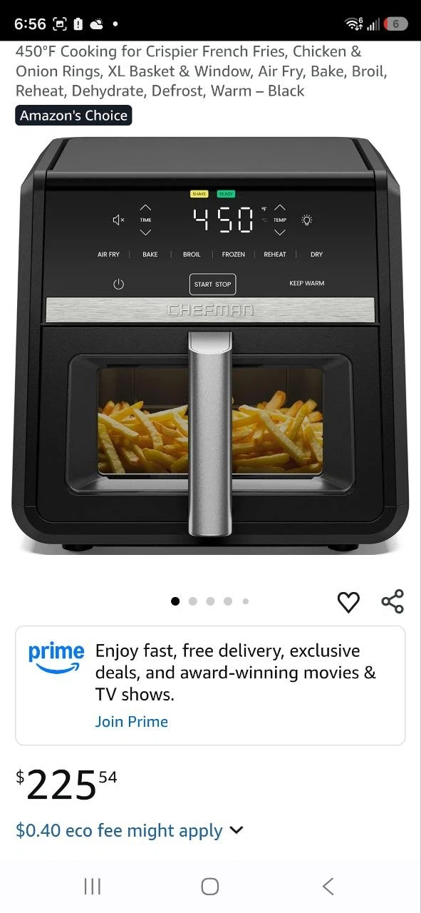 Chefman Turbofry 8.5L Air Fryer