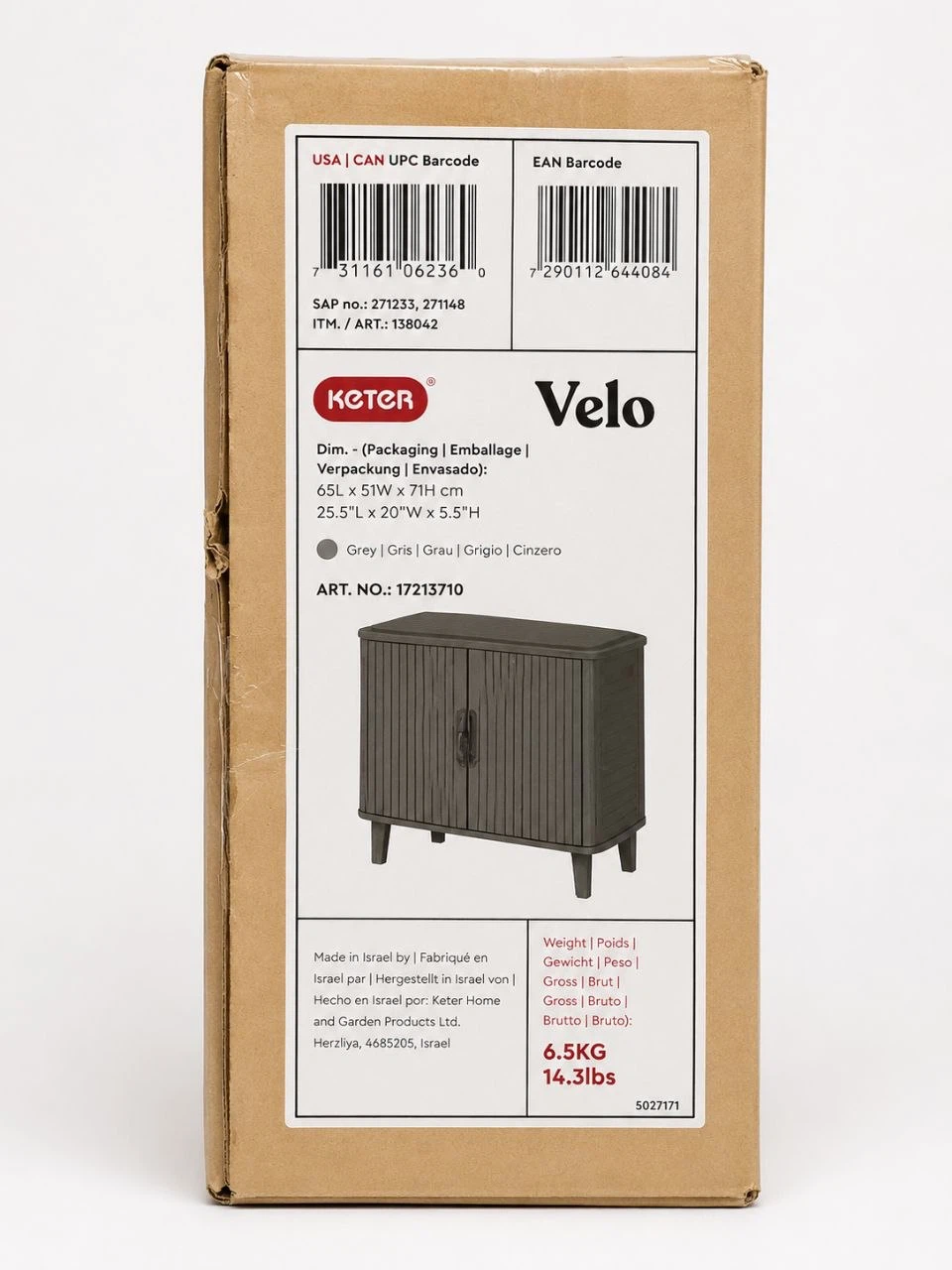 Keter Velo Outdoor Storage Unit - Grey - photo 2