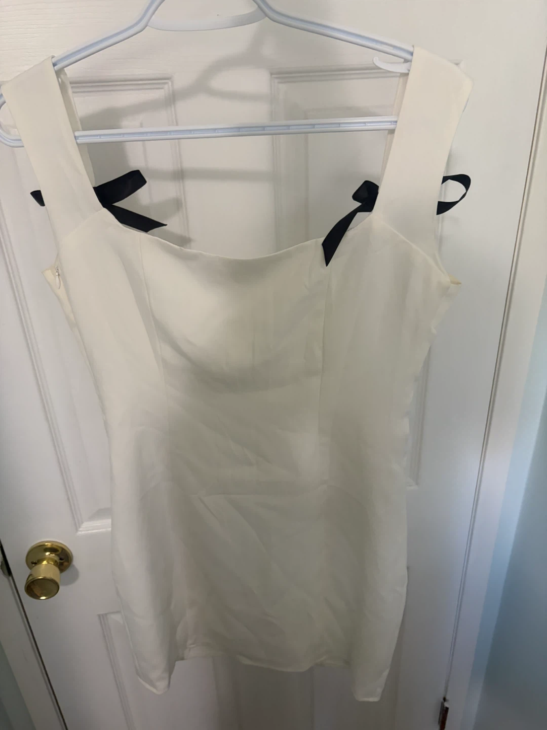 White KAILA Dress with Black Bows - photo 2