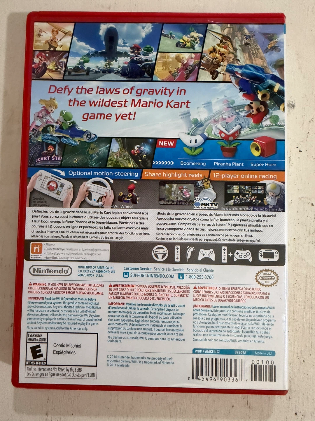 Mario Kart 8 Nintendo Wii U Complete in Box CIB - photo 2