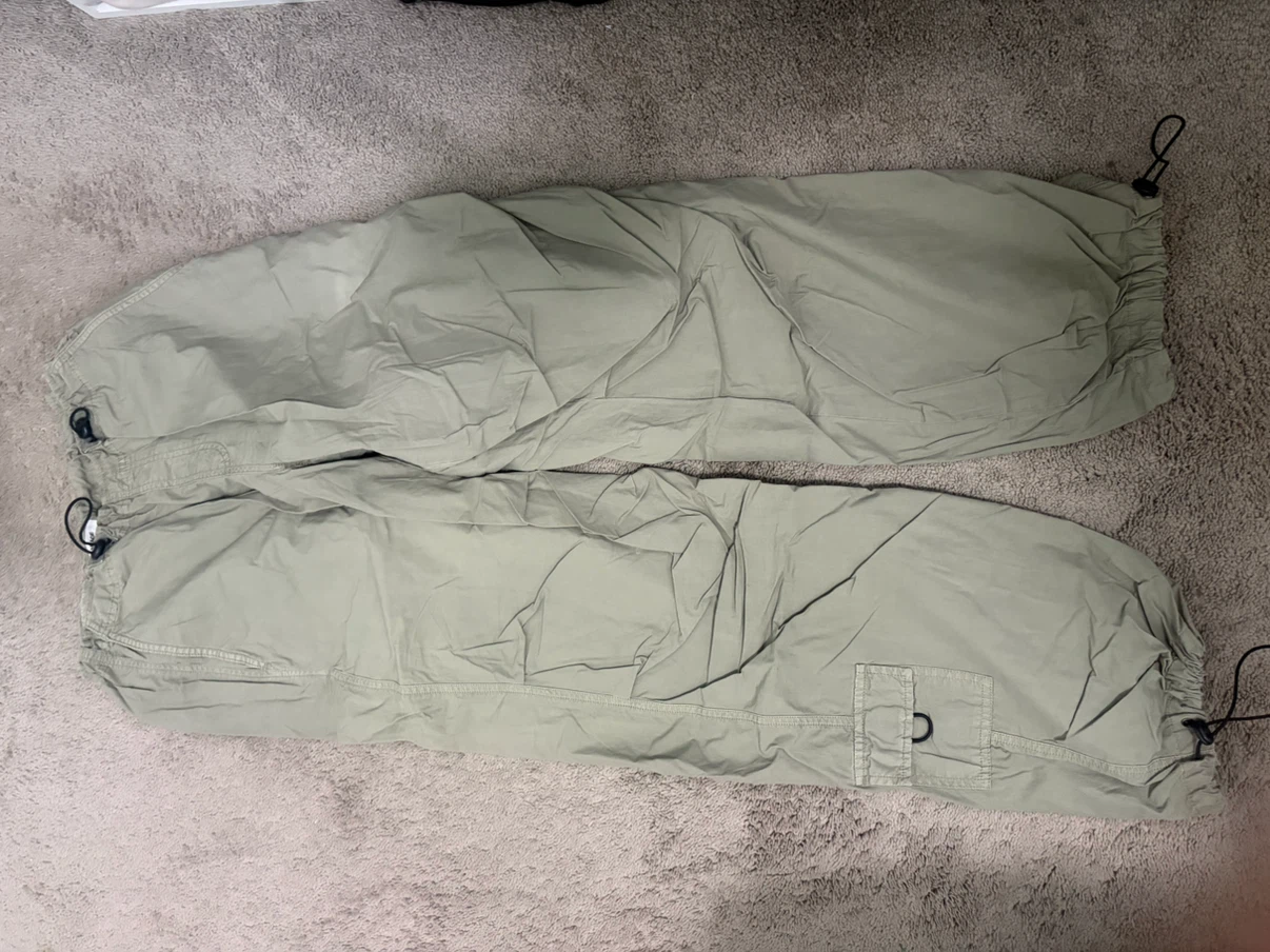 Light Green parachute Pants