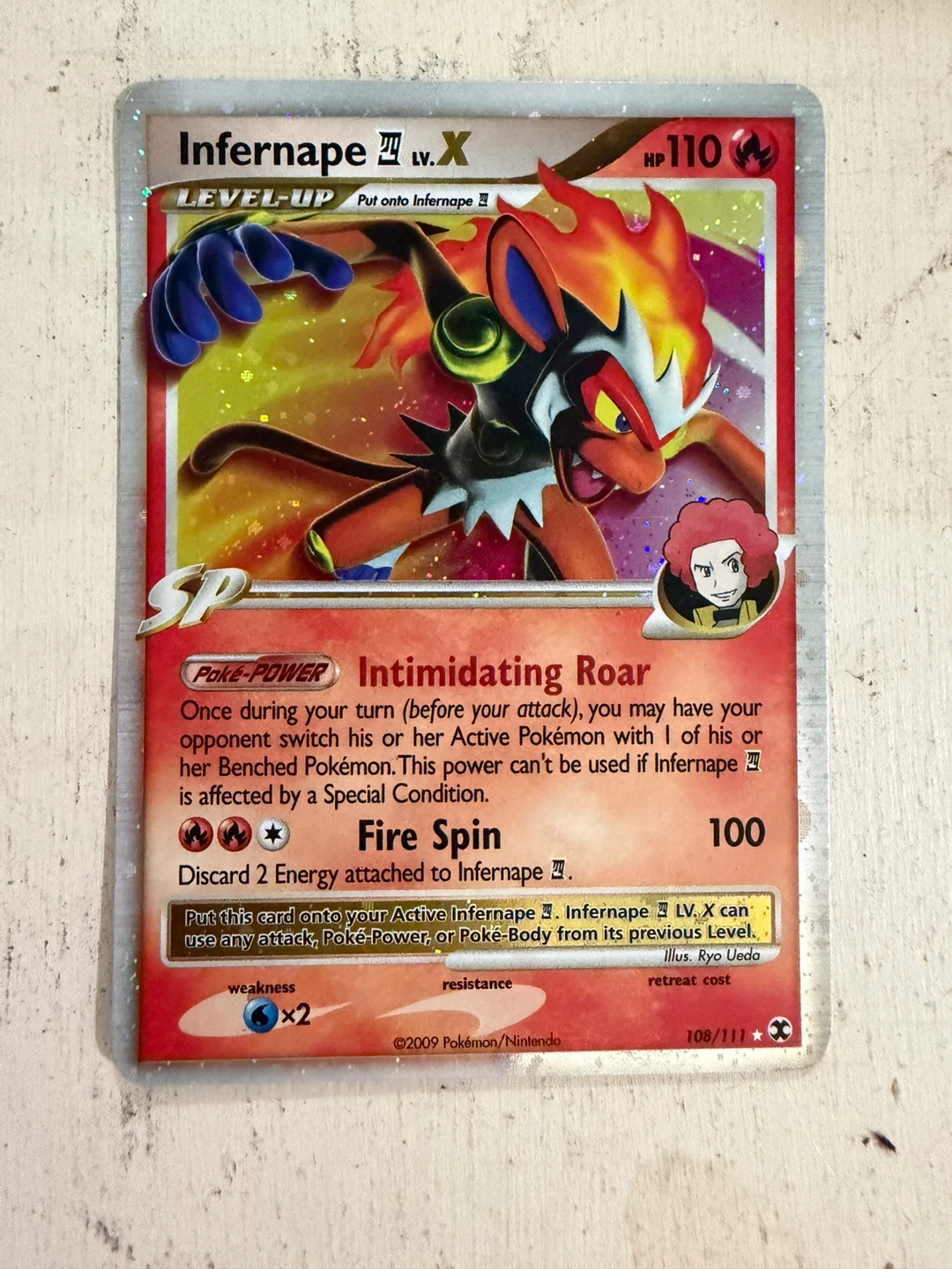 Infernape 4 LV.X 108/111 Ultra Rare Platinum Rising Rivals
