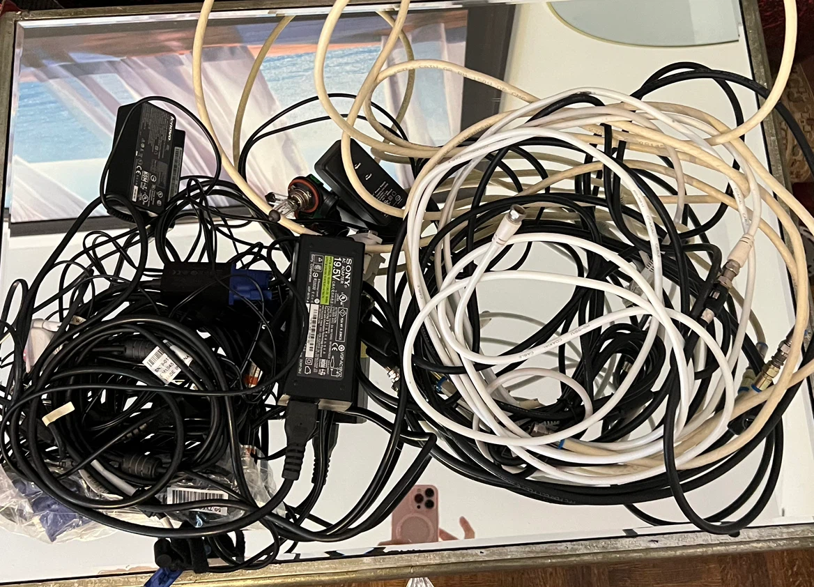 Sony AC Adapter & Assorted Cables