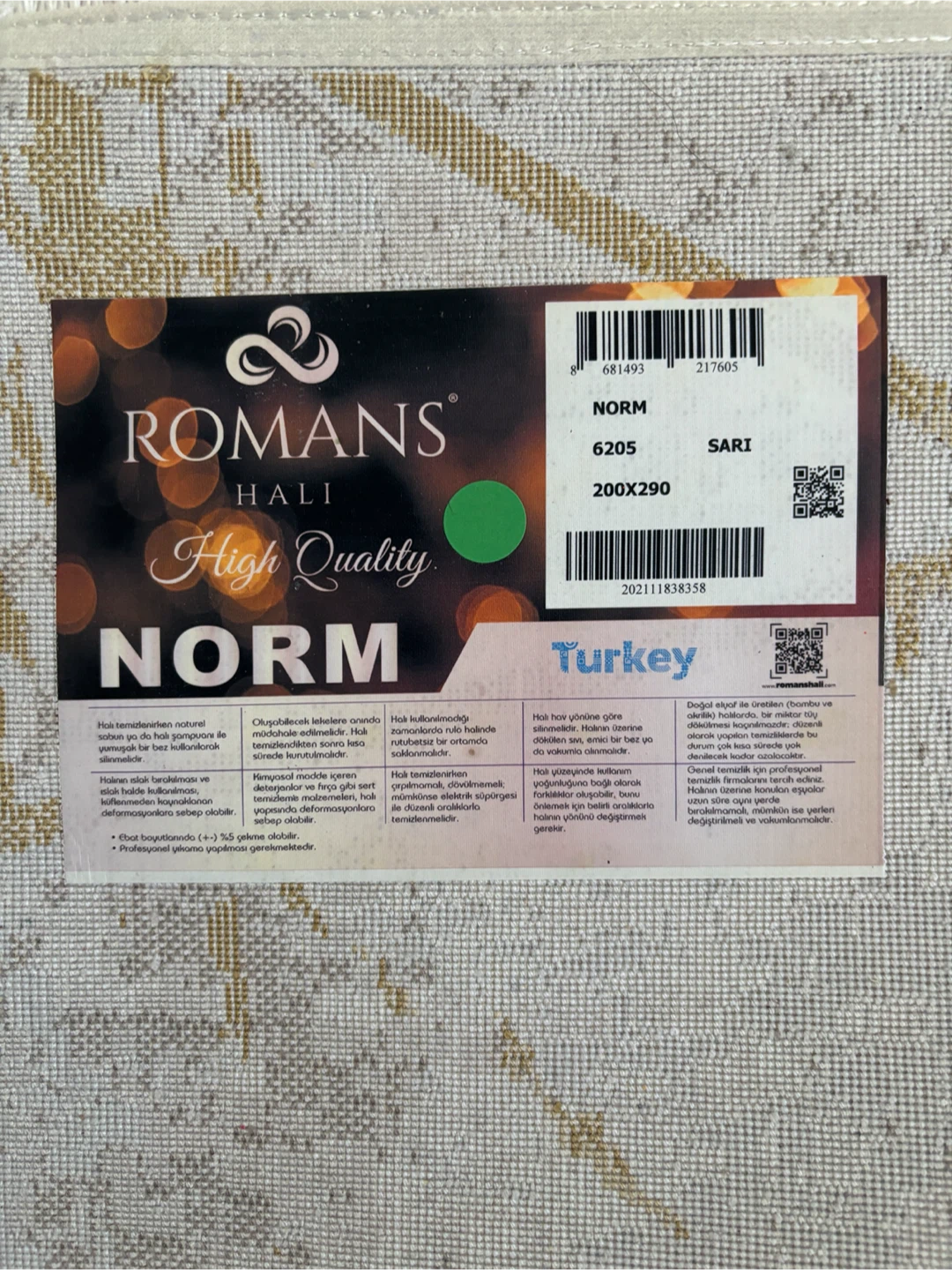 Romans NORM Area Rug 200X290 - photo 2