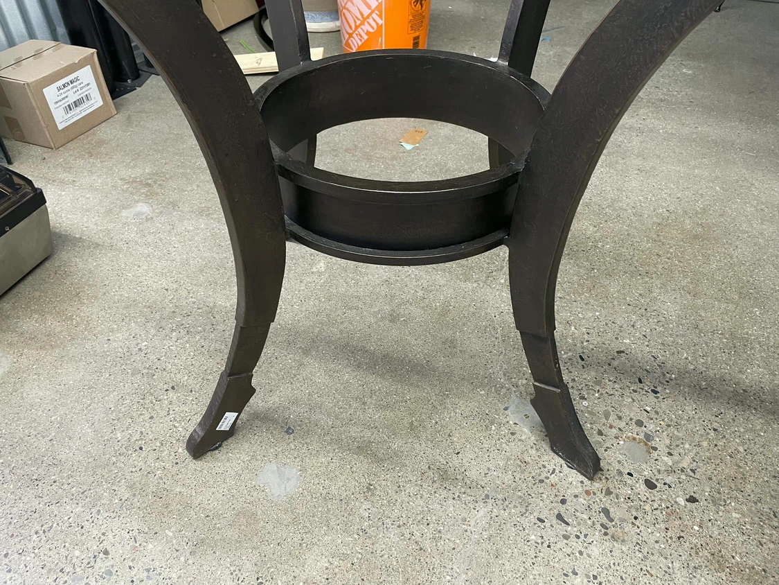 Round Glass Patio Table - photo 2
