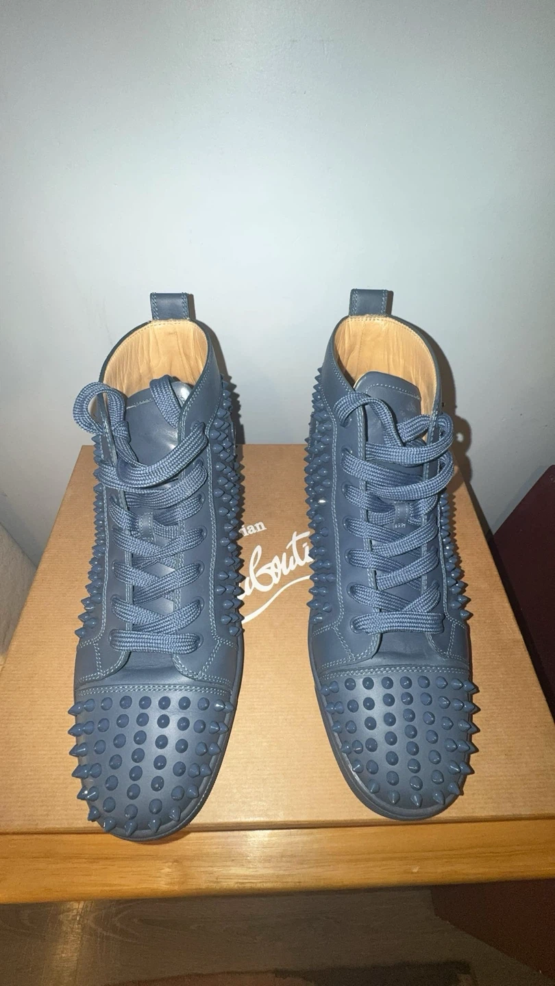 Christian Louboutin Spiked blue calf - photo 2
