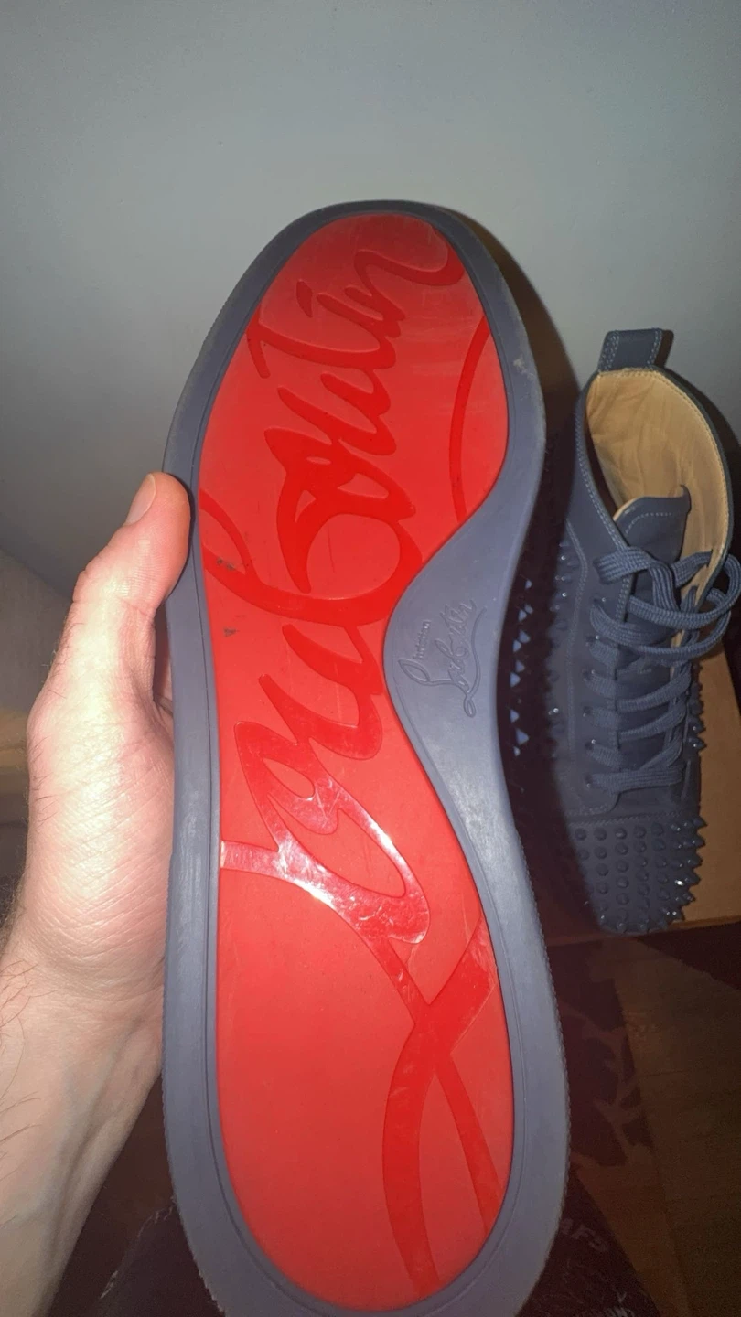 Christian Louboutin Spiked blue calf - photo 3