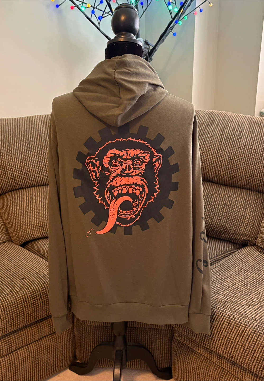 ✨✨Green/Orange Gas Monkey Hoodie - photo 2