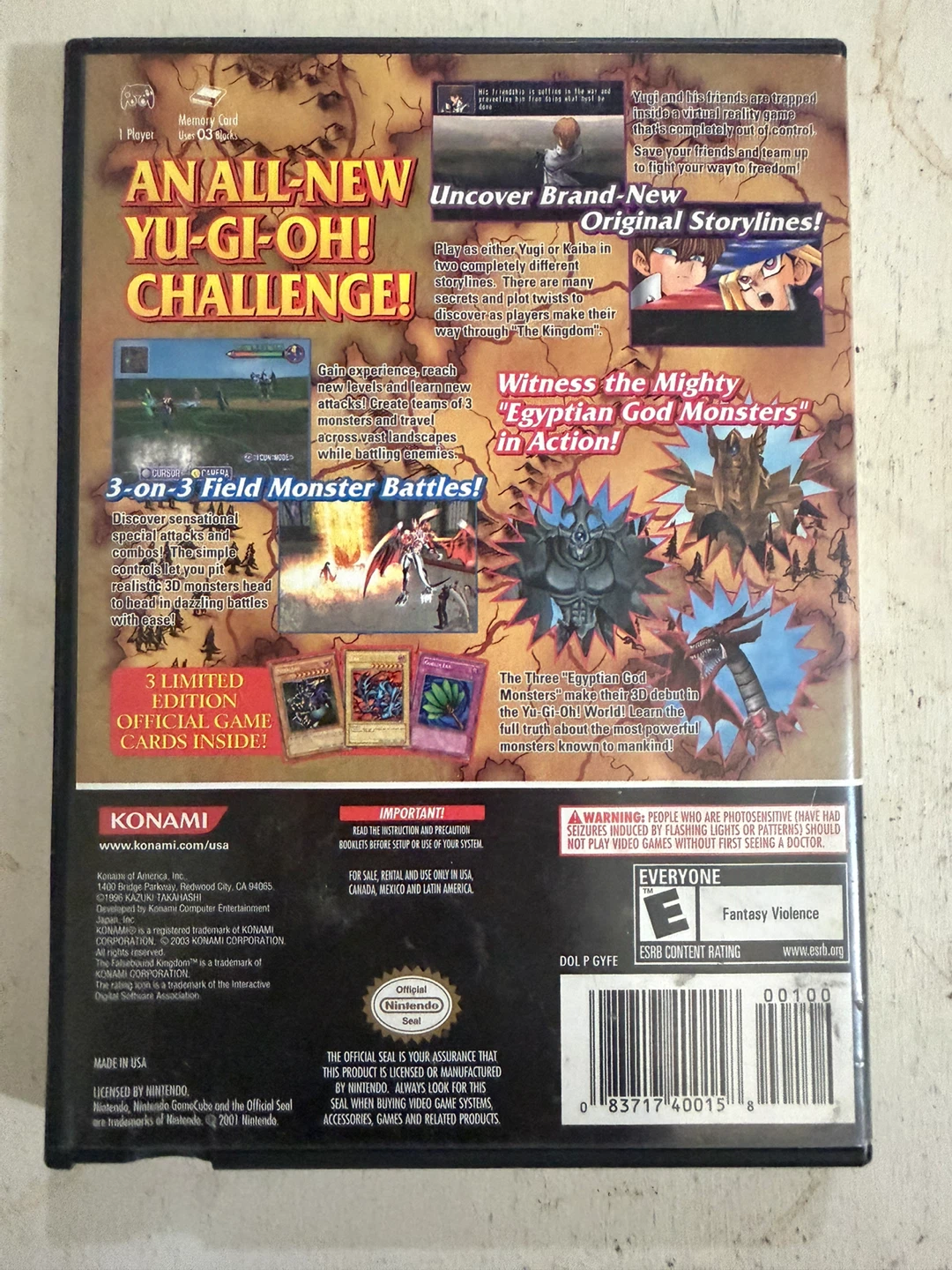 Yu-Gi-Oh! The Falsebound Kingdom GameCube Complete CIB - photo 2