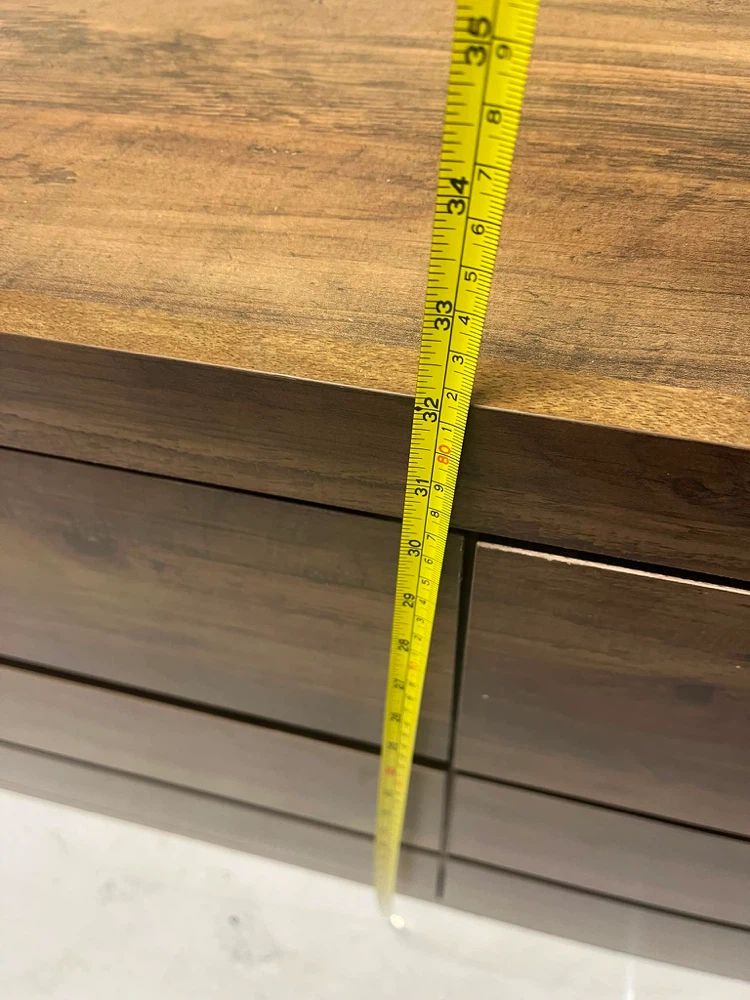 Walnut Wood Dresser - 6 Drawers - photo 3