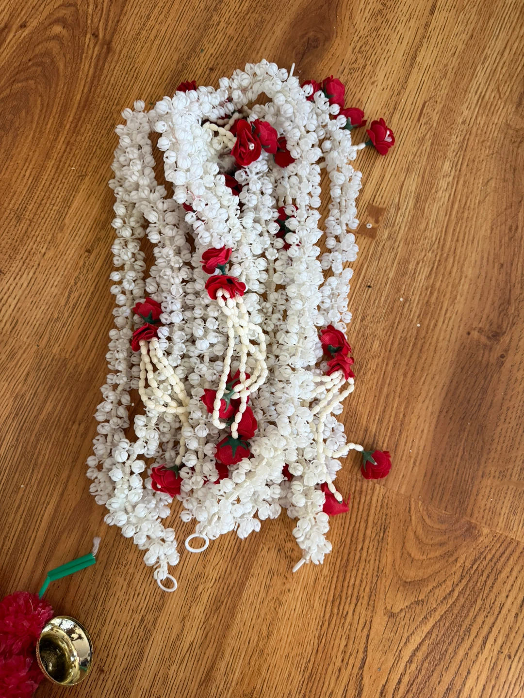 Artificial Flower Garlands with Bells