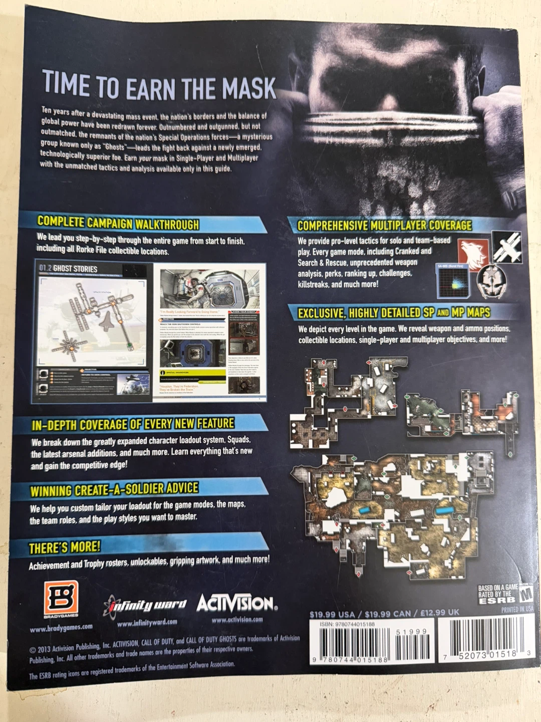 Call of Duty Ghosts Strategy Guide BradyGames Paper Back - photo 2
