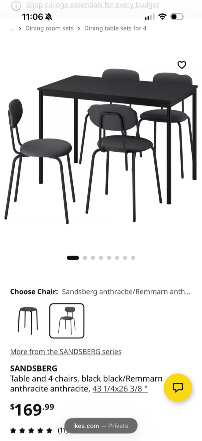 Sandsberg Dining Table and 4 Chairs Set - photo 4