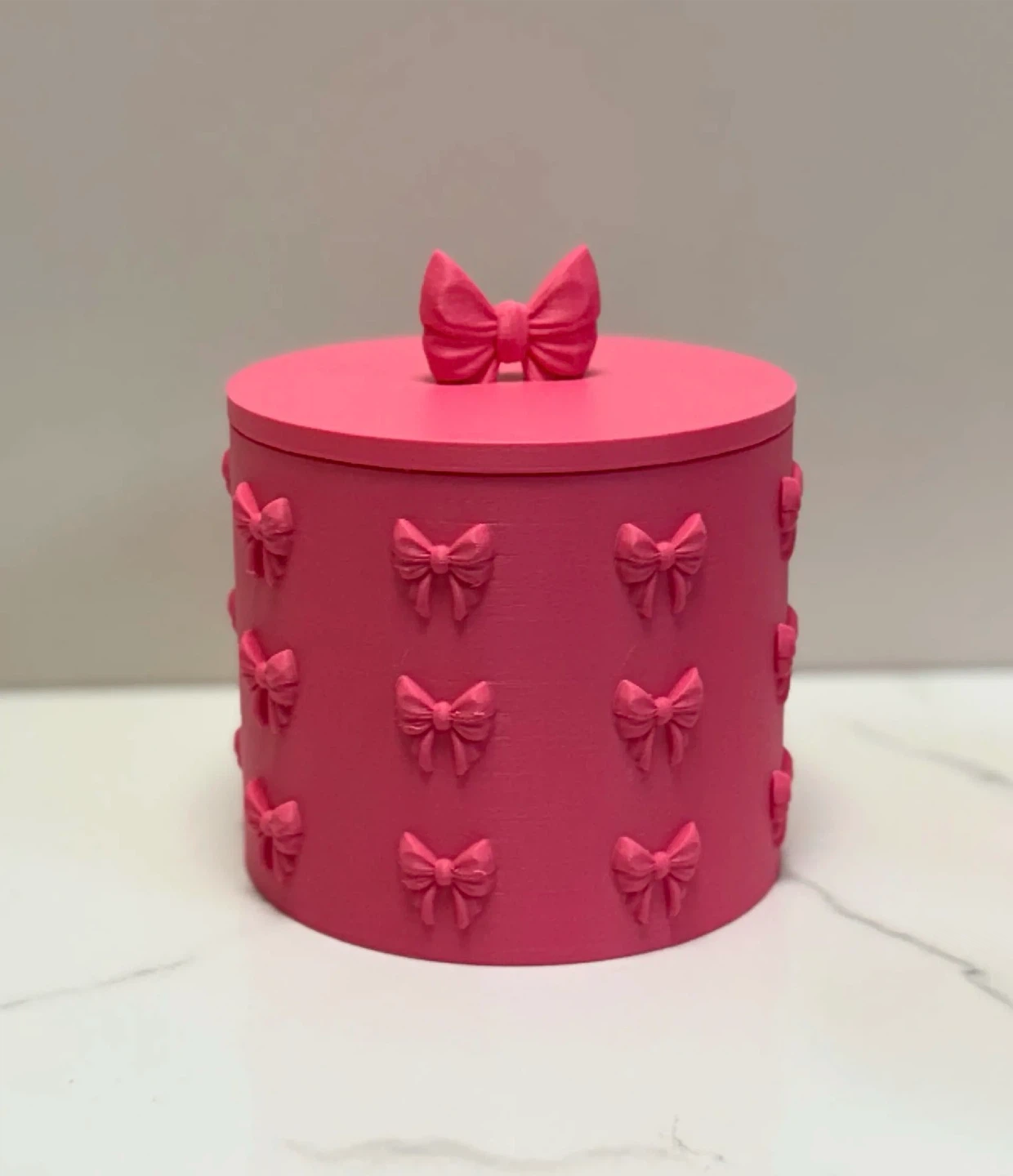Decorative Storage Jar with Bow Detail