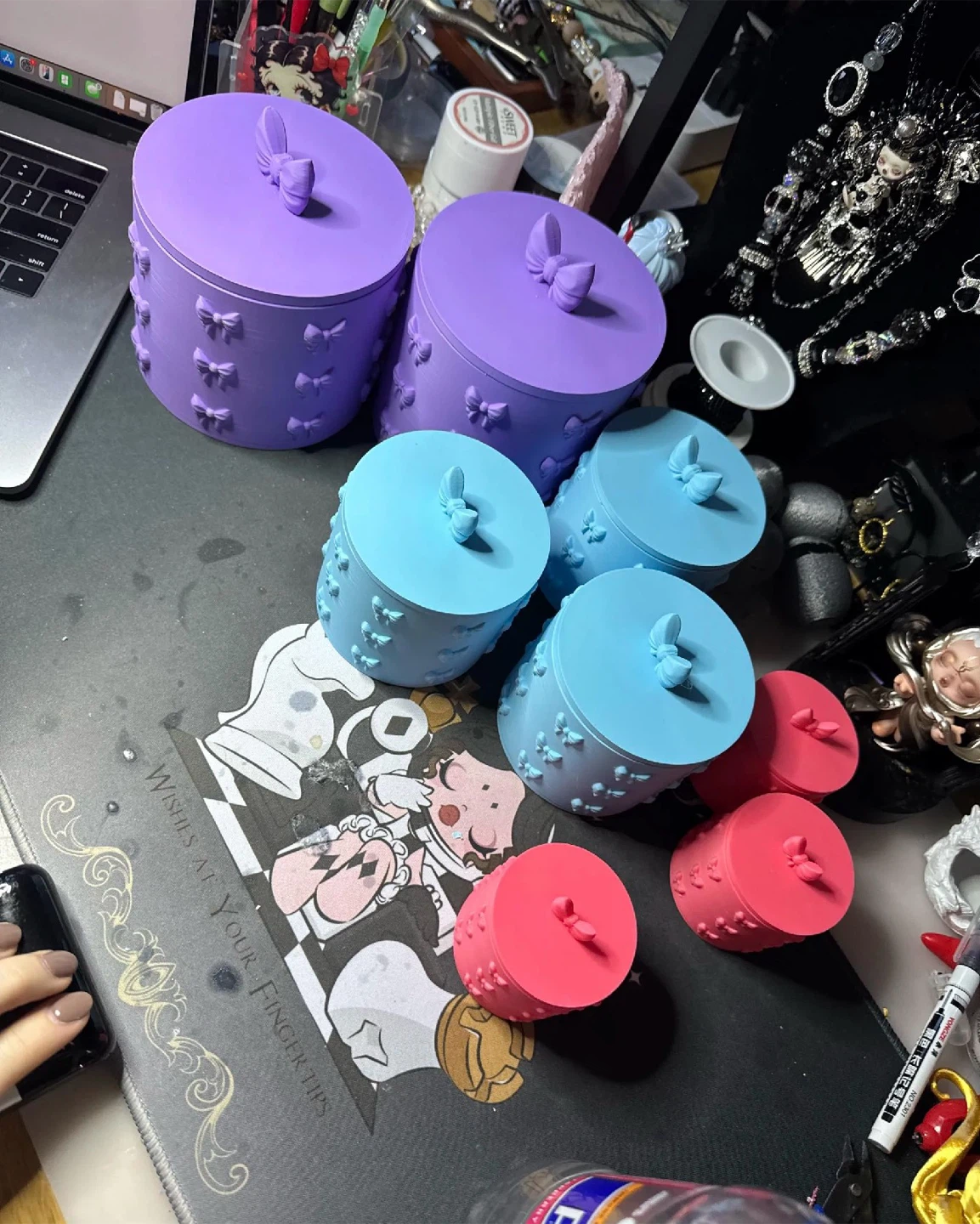 Decorative Storage Jar with Bow Detail - photo 3
