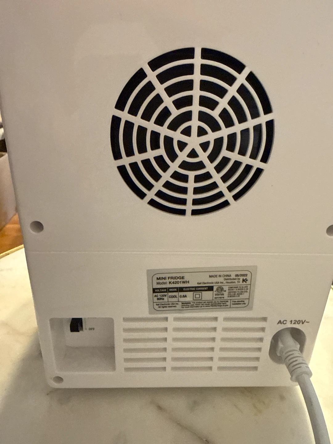 White Mini Fridge - photo 2