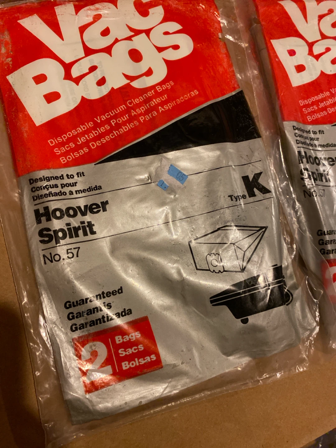 Home Care Hoover Spirit Vacuum Cleaner Bags - Type K, No. 57 - photo 2