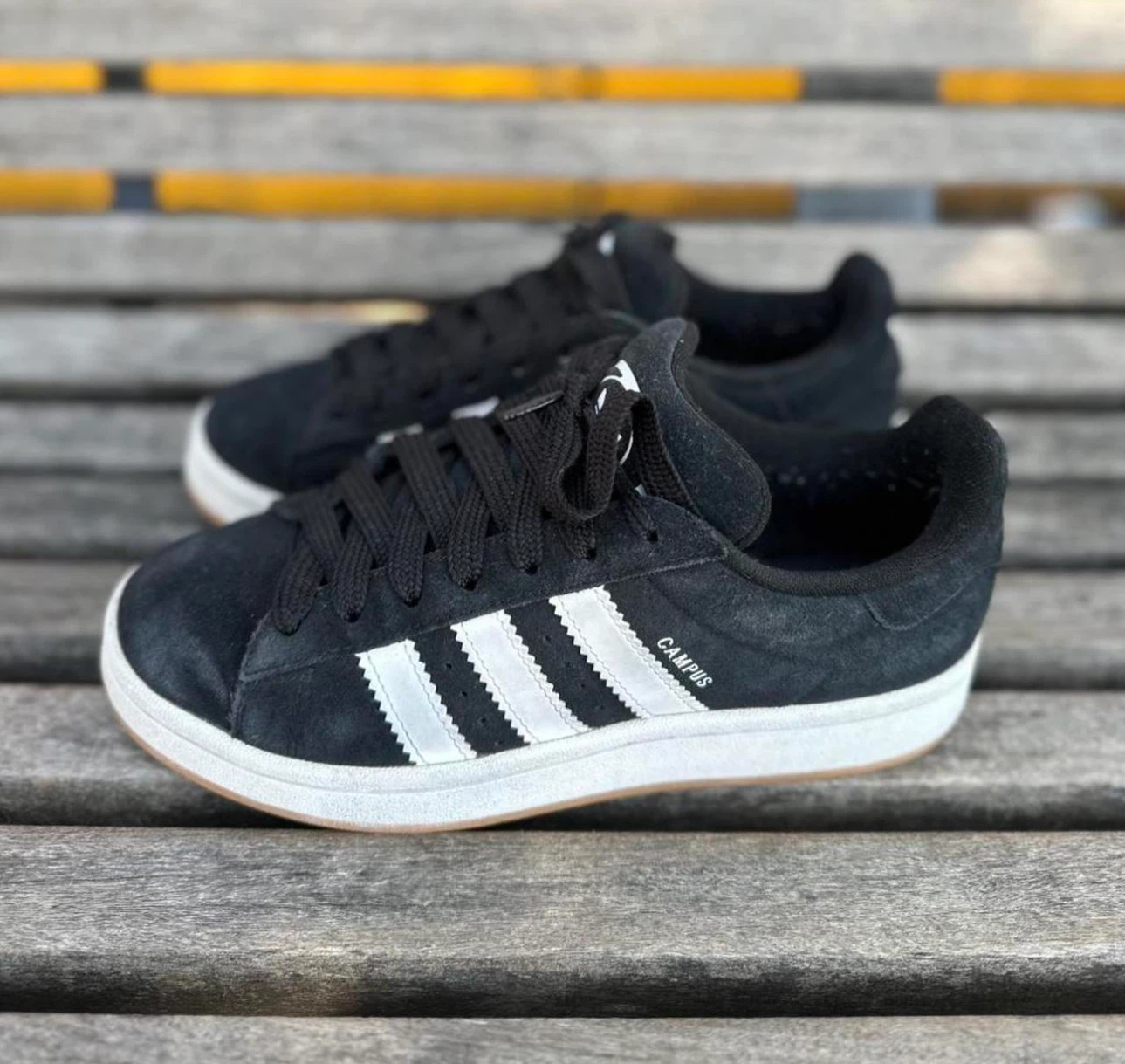 Adidas Campus Black Suede Sneakers - photo 2