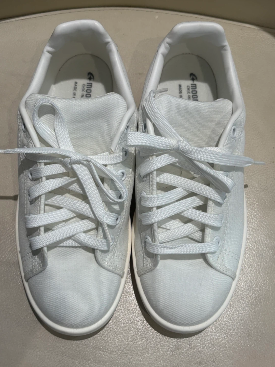 [Brand New] Moonstar Canvas Sneakers 23.0cm (6M) - White