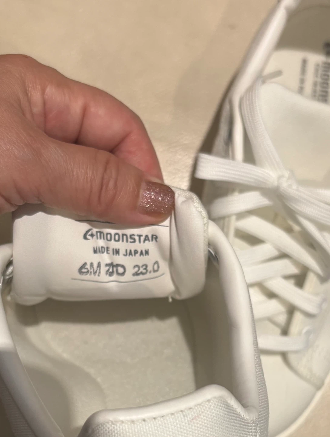 [Brand New] Moonstar Canvas Sneakers 23.0cm (6M) - White - photo 3