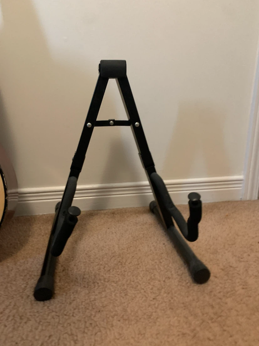 Guitar and a Black A-Frame Guitar Stand - photo 2