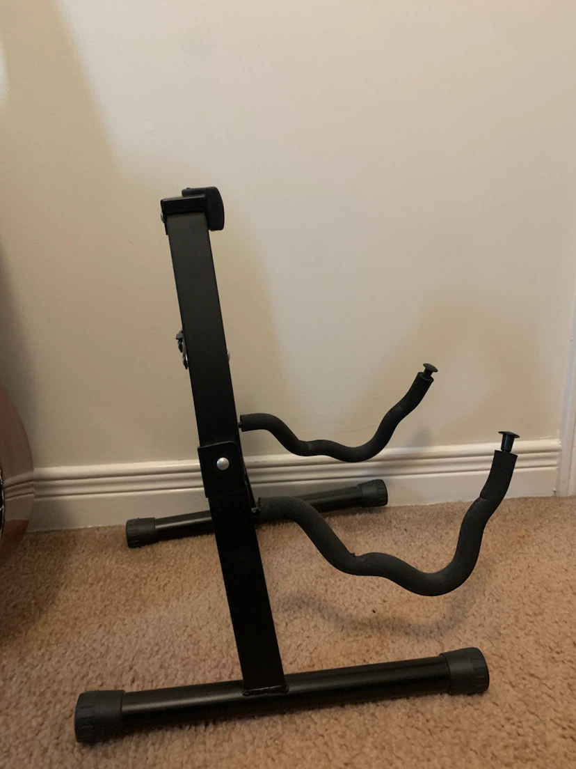 Guitar and a Black A-Frame Guitar Stand - photo 3