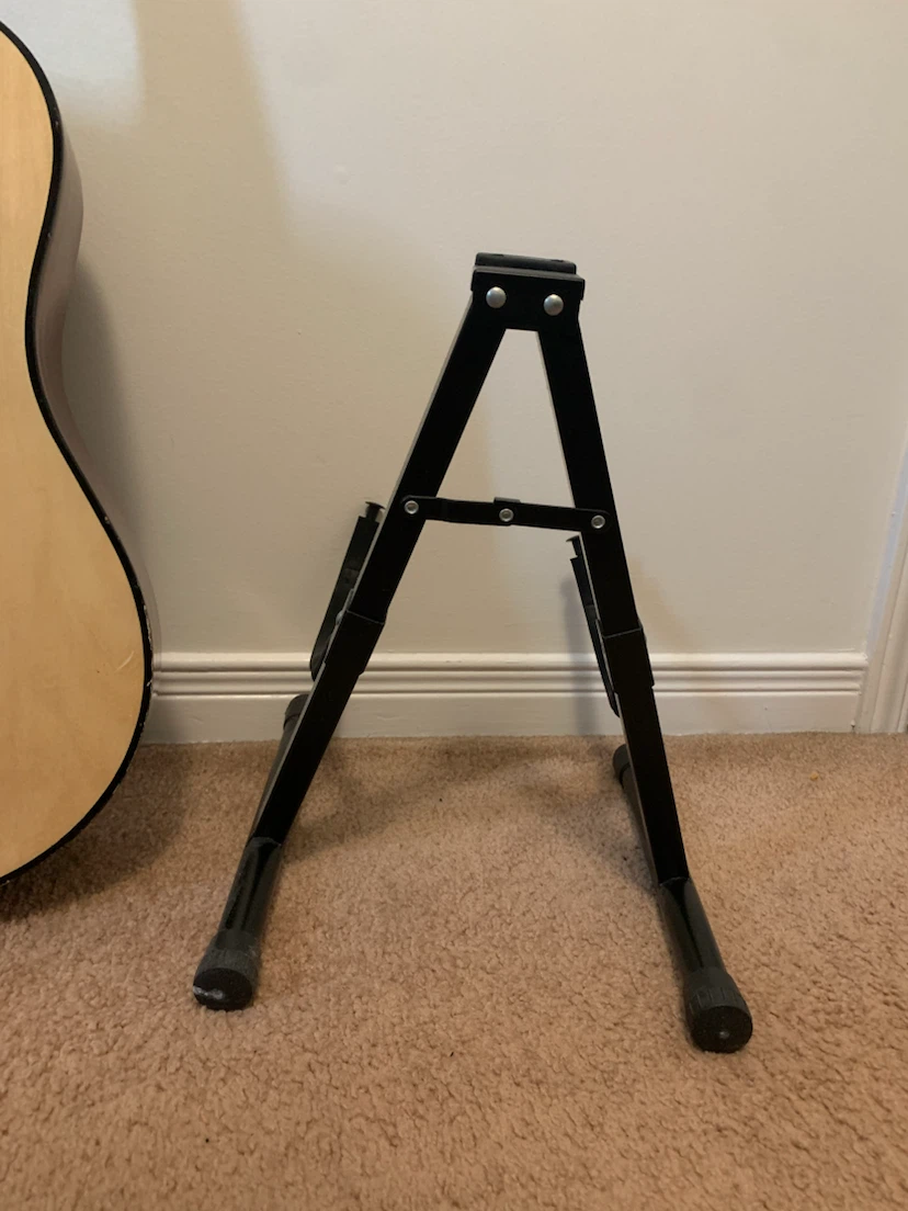 Guitar and a Black A-Frame Guitar Stand - photo 4