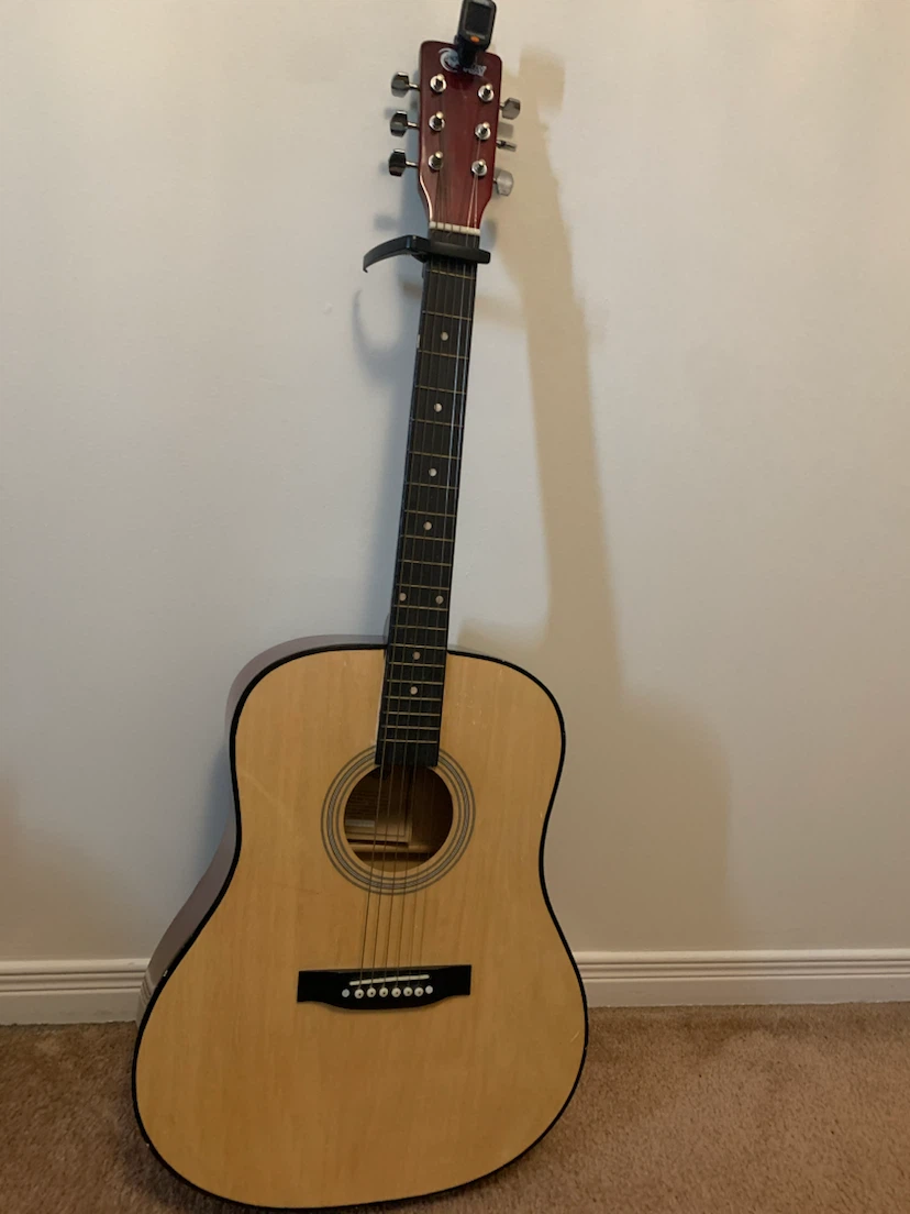 Guitar and a Black A-Frame Guitar Stand - photo 5