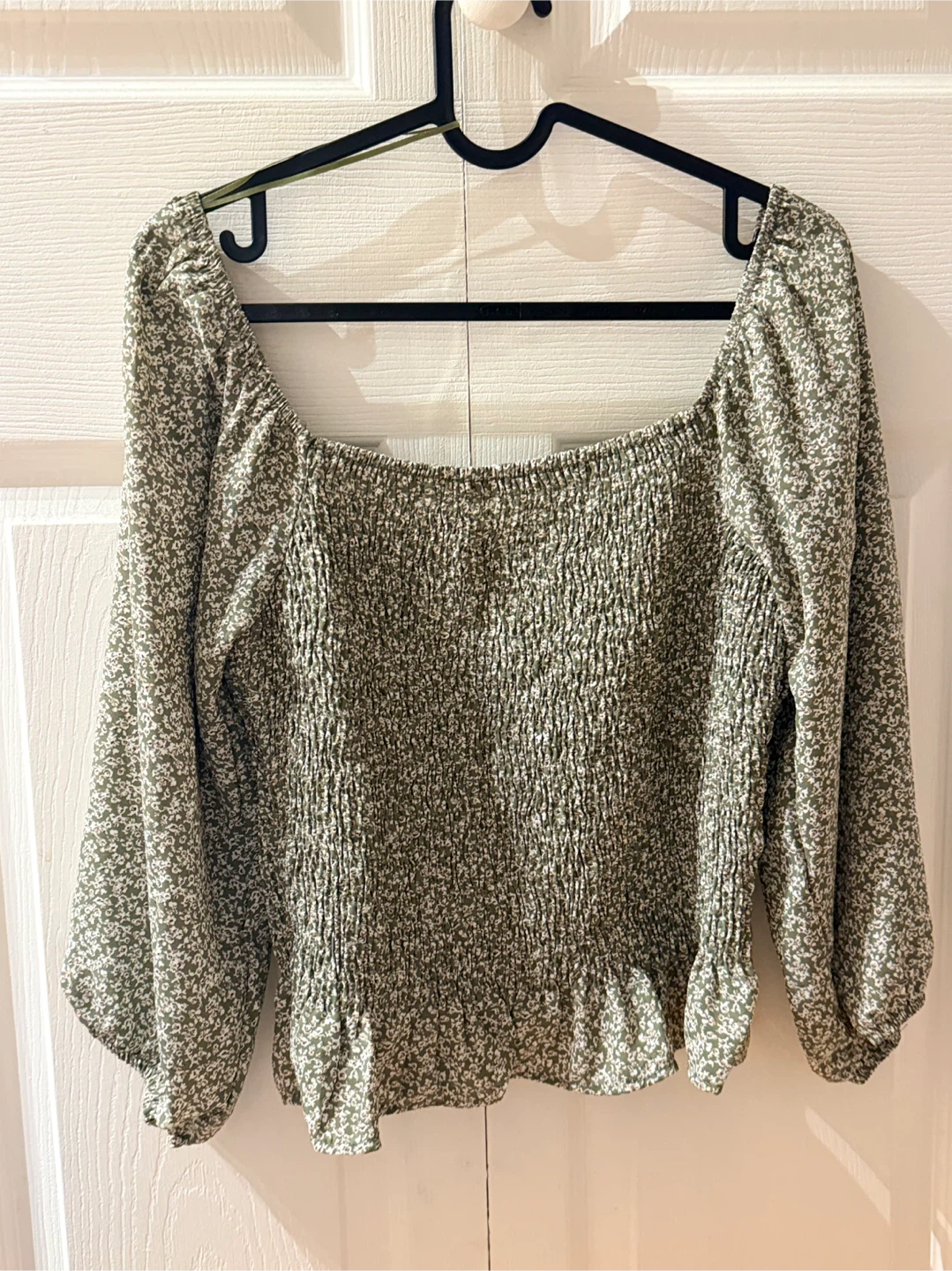 Floral Smocked Long Sleeve Top - photo 2