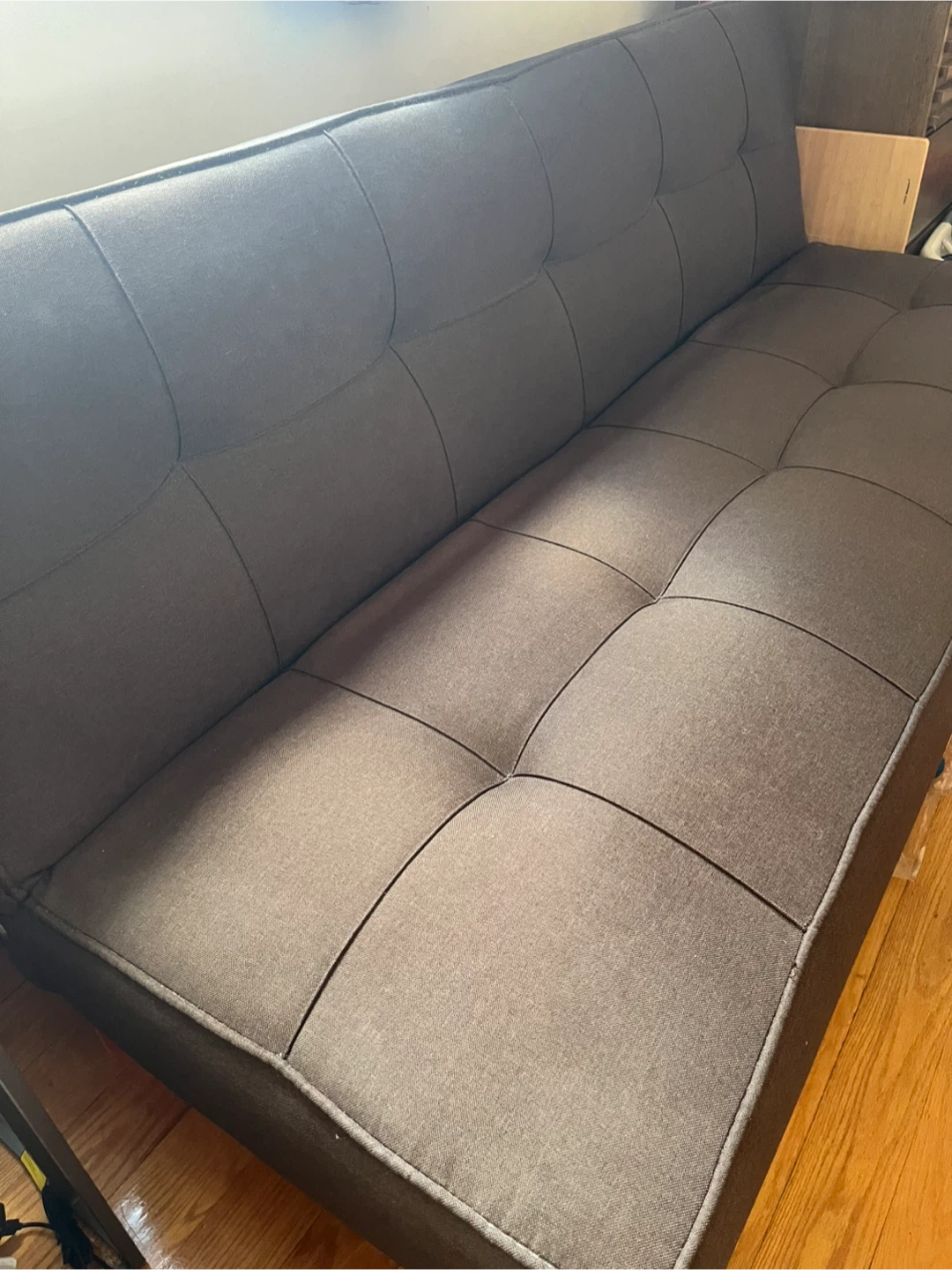 Dark Brown Futon Sofa - photo 3