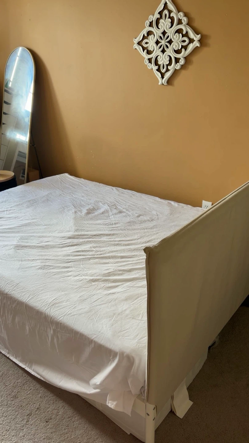 IKEA Bed Frame - Full/Double Size (Like New!) WITH Mattress - photo 3
