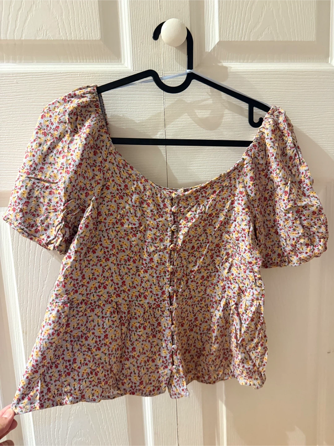 Floral Puff Sleeve Blouse - photo 2