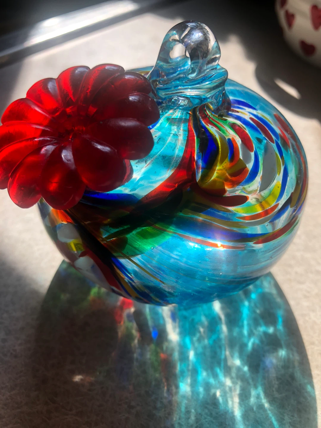 Glass Collection: Blue Vase, decoration, watering bulb, mug - photo 5