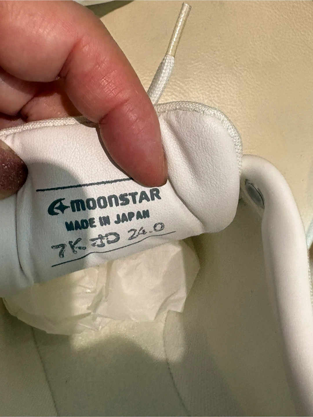[Brand New] Moonstar Canvas Sneakers 24cm  7K- White - photo 4